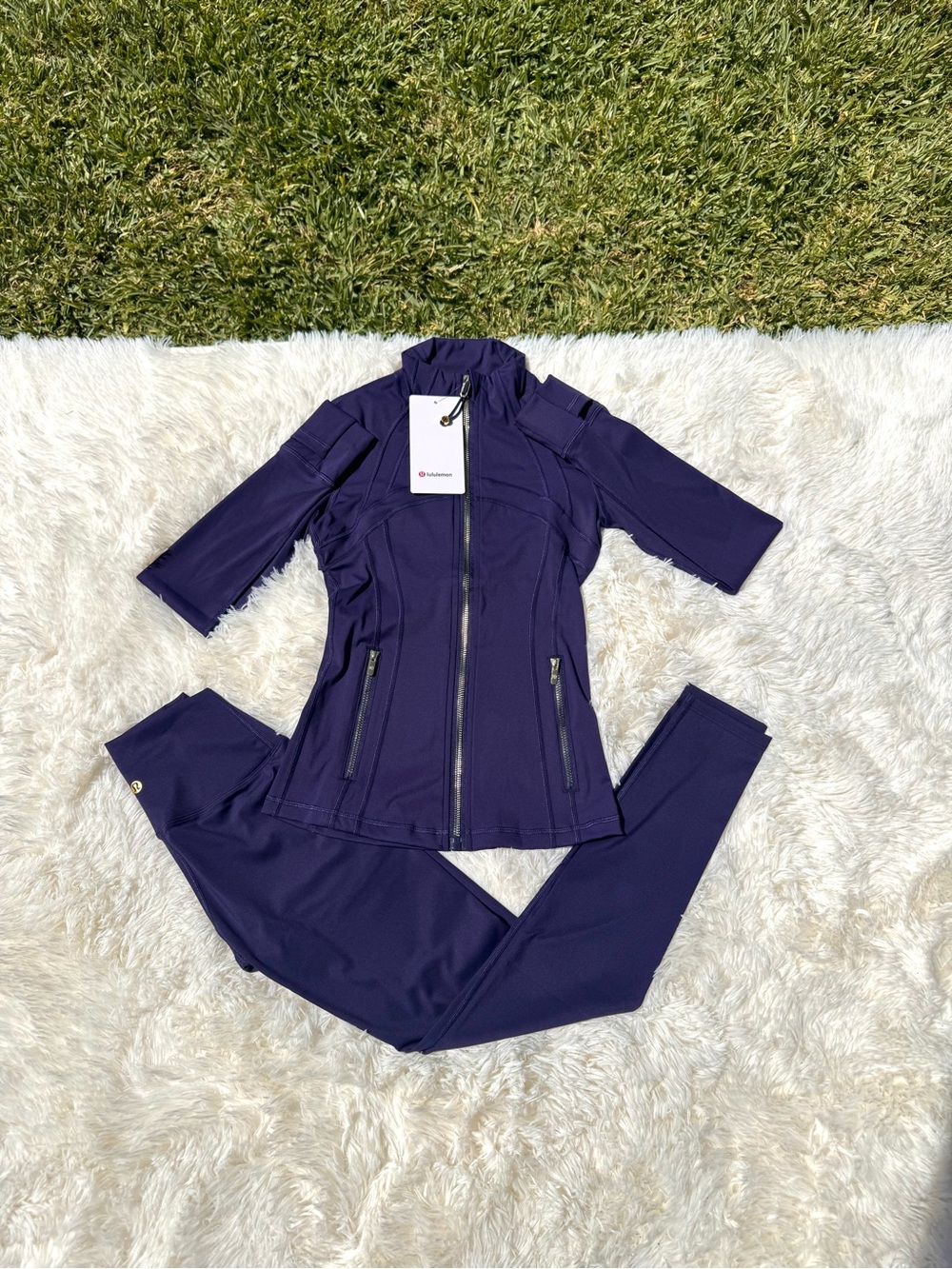 lululemon athletica Deep Purple Zip Jacket & Matching Joggers